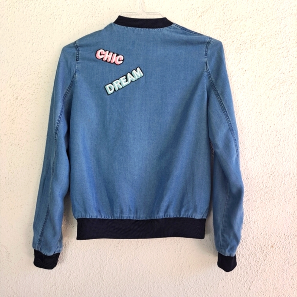 🆕️NWT ZARA BASIC Z1975 DENIM Jacket - Picture 2 of 7
